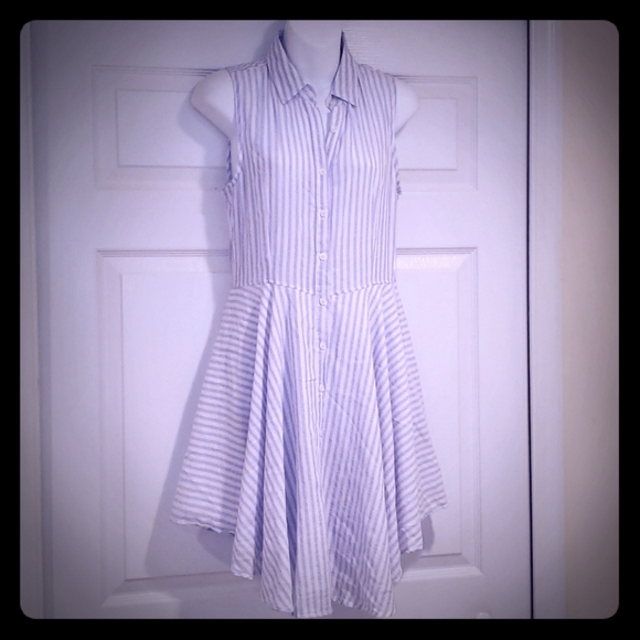 Moral Fiber Striped Fit & Flare Dress Size M - Picture 1 of 6